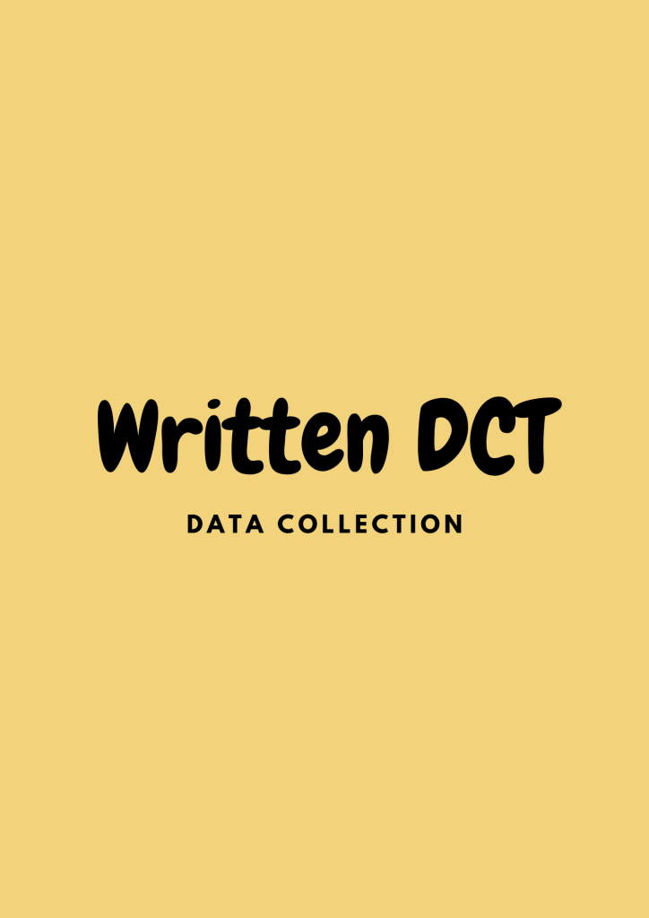 Preview: Written discourse completion task (DCT)